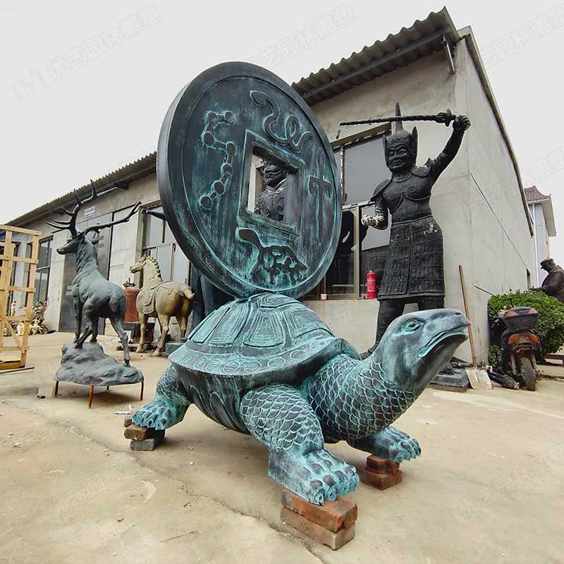 铜玄武,铜龙龟,驮钱龙龟,龙龟雕塑