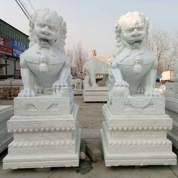 传统石雕中国狮的摆放风水