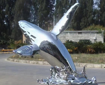 不锈钢海洋动物雕塑