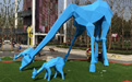 不锈钢动物雕塑让公园充满童趣